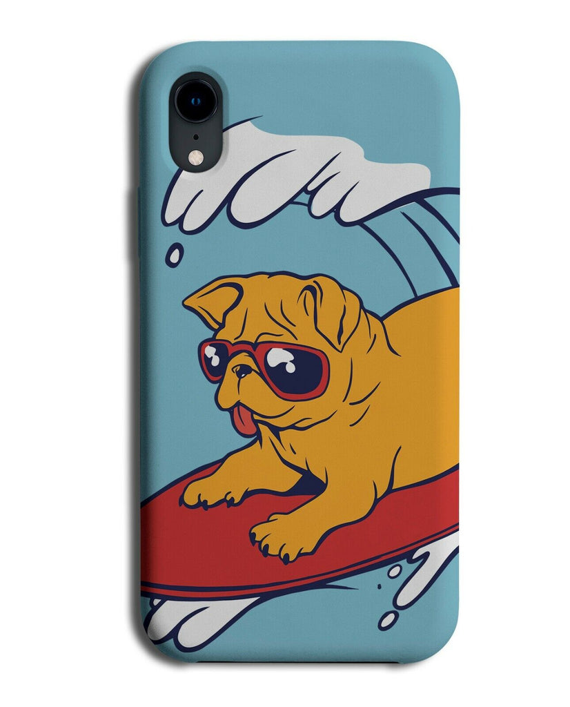Surfing Pug Phone Case Cover Dog Surfboard Surf Surfer Pugs Puppy Waves K153