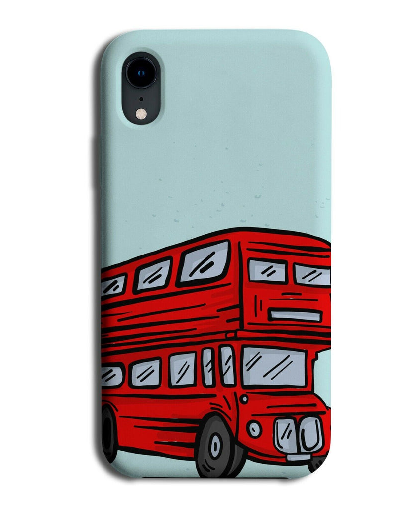 Cartoon British Red Double Decker Bus Phone Case Cover Big Reds Picture K361