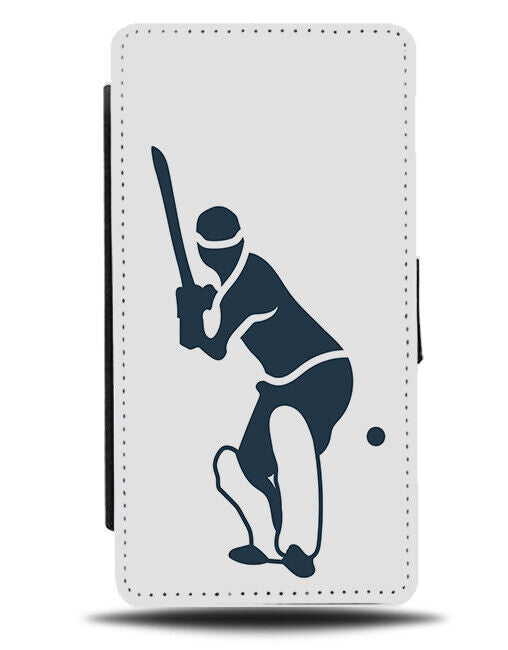 Cricket Player Silhouette Phone Cover Case Playing Batting Batter Mens J173