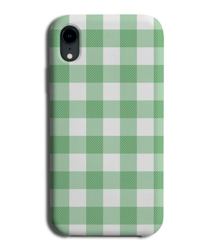 Chequered Green Flannel Design Phone Case Cover Squares Tartan Gingham E778