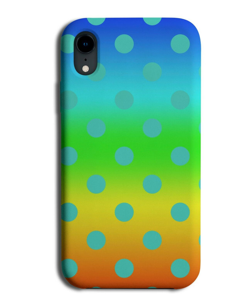Multicoloured & Turquoise Green Polka Dot Phone Case Cover Dots Multicolour i465