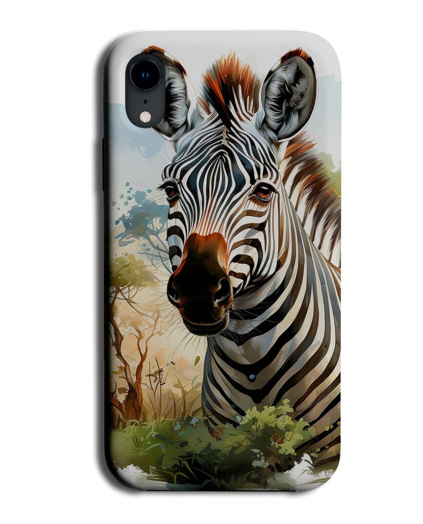 Zebra In The Savannah Plains Phone Case Cover Grasslands Africa Animal Bush BY53