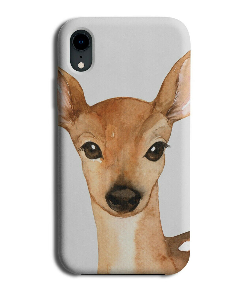 Deer Watercolour Oil Painting Print Phone Case Cover Photo Deers Baby Art H968