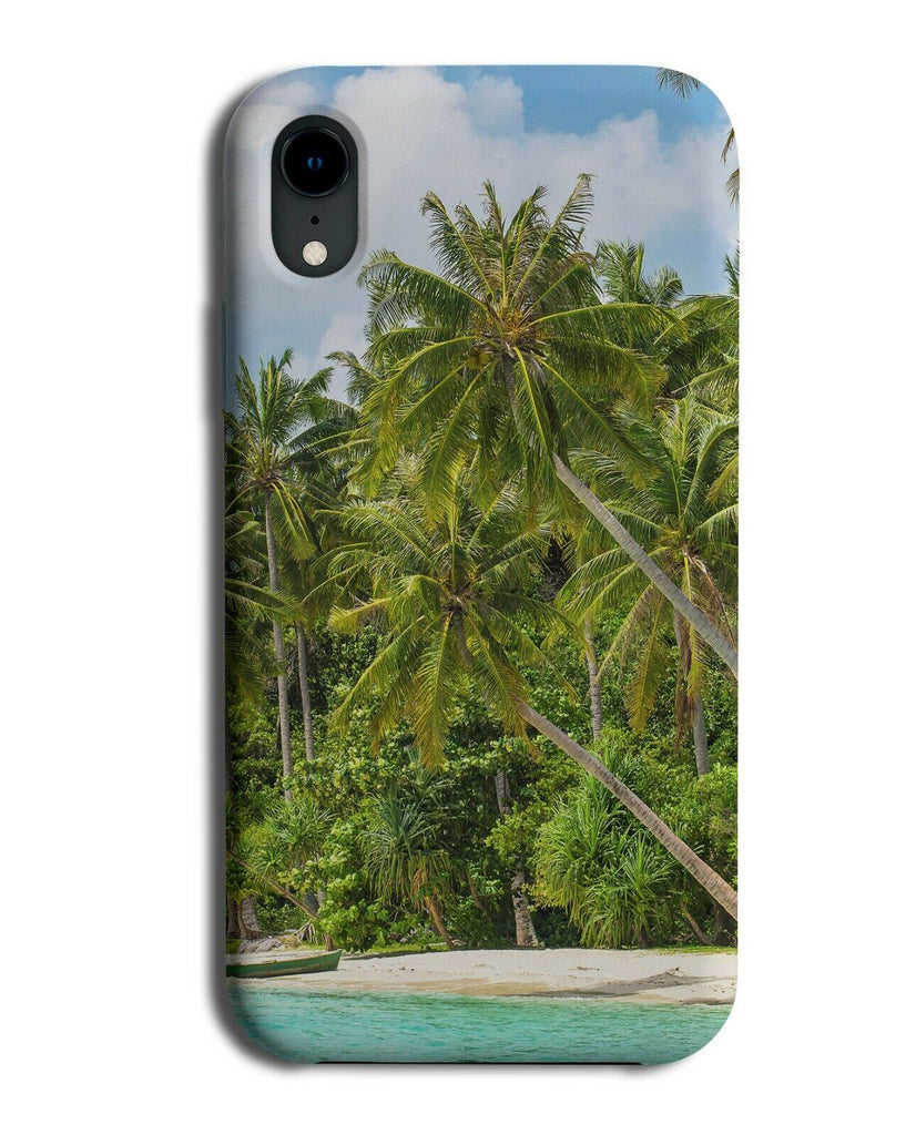 Deserted Island Phone Case Cover Beach Palm Tree Picture Image Palms Trees H229