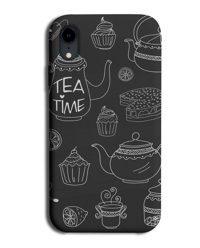 Afternoon Tea Phone Case Cover Teatime Time Teapot Pot Drawing Sketch K840