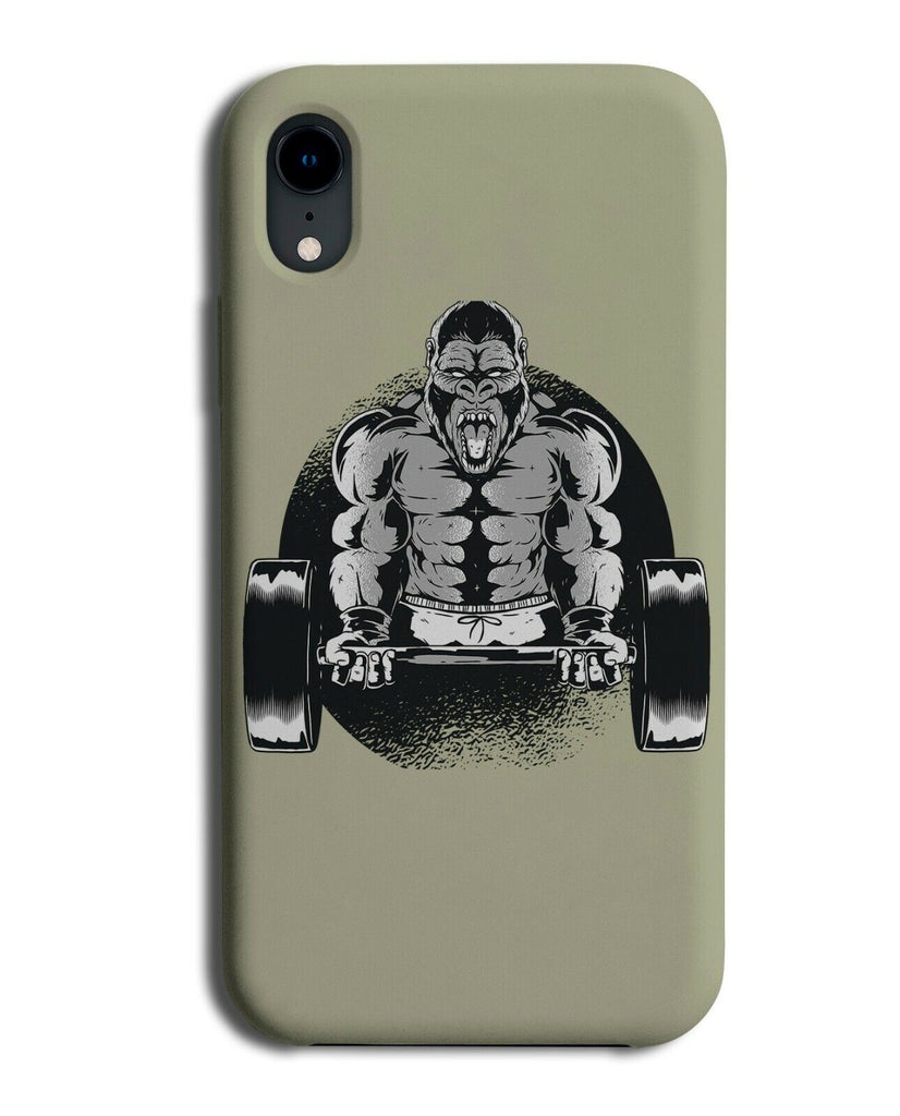 Gorilla Workout Phone Case Cover Lifting Weights Bodybuilder Muscly Strong J801