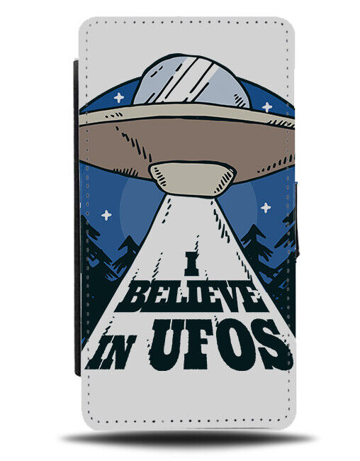 I Believe In UFOs Flip Wallet Case Spaceship Conspiracy Theory Theorist i939