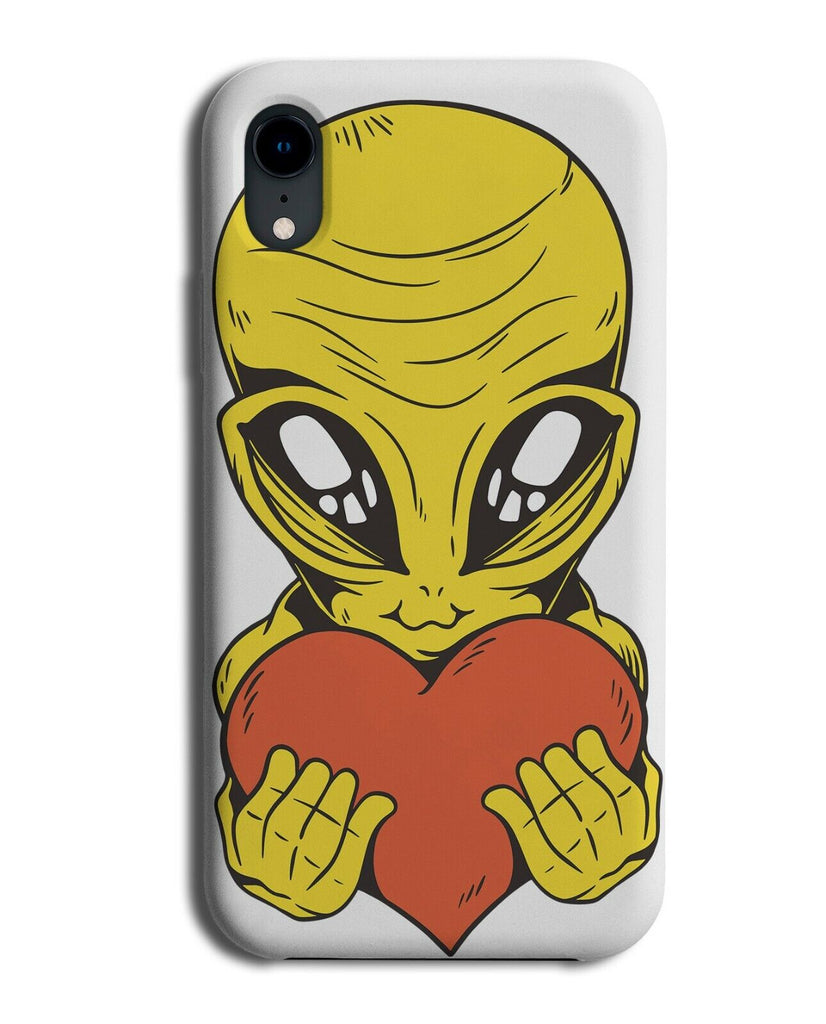 Loved Up Alien With Love Heart Phone Case Cover Valentines Romantic Aliens i944