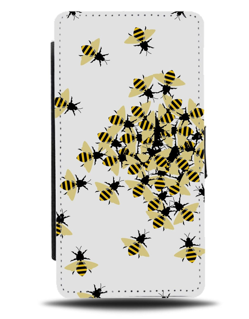 Swarm Of Bees Flip Wallet Case Bee Cartoon Insect Insects Wasps Wasps AA88