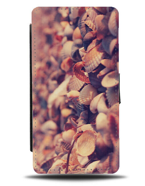 Rose Gold Sepia Seashells Flip Wallet Case Seashell Sea Shell Shells Photo G941