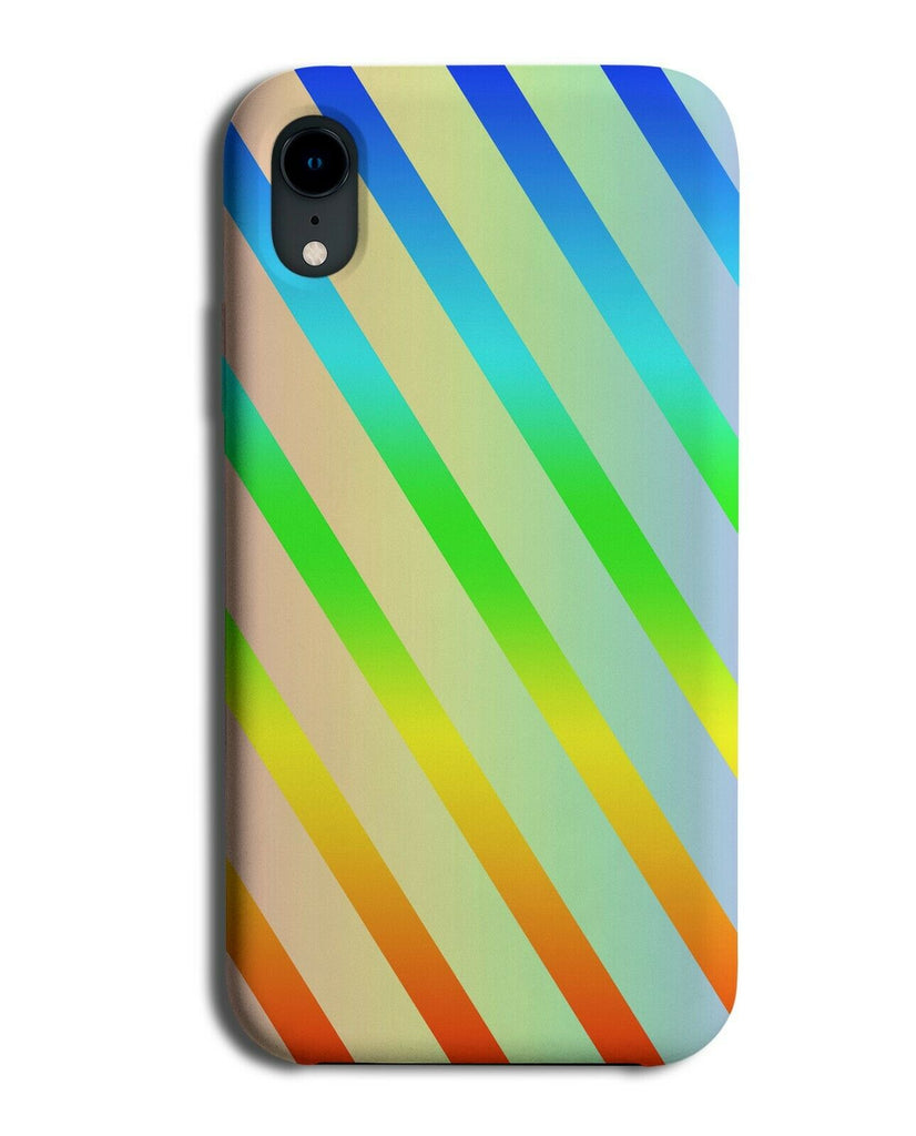 Multicoloured Stripes Phone Case Cover Striped Lines Colourful Rainbow I851