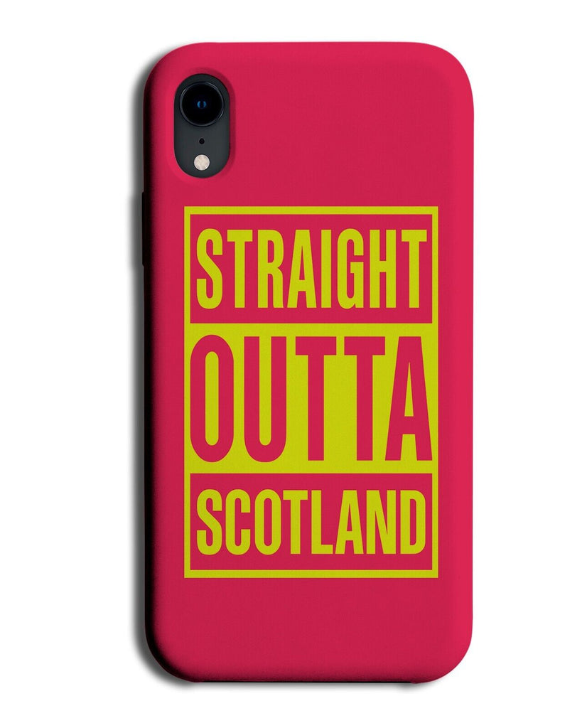 Straight Outta Scotland Phone Case Cover Funny Novelty Gift Present Glasgow CX94