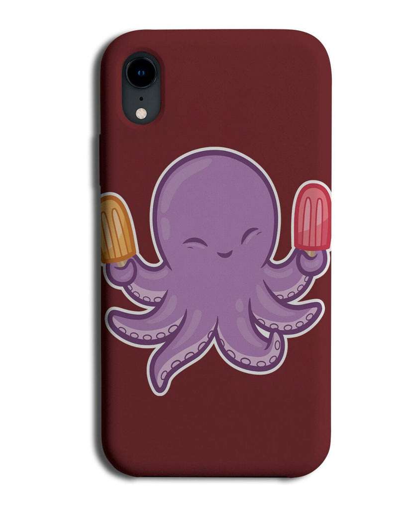 Childrens Octopus Phone Case Cover Kids Childs Cartoon Character Ice Lolly J853