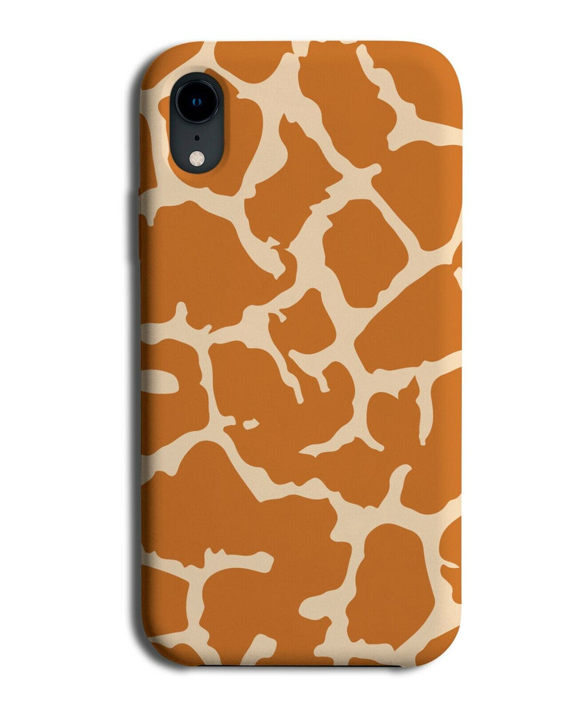 Cartoon Giraffe Skin Phone Case Cover Markings Spots Shapes Pattern Design E645