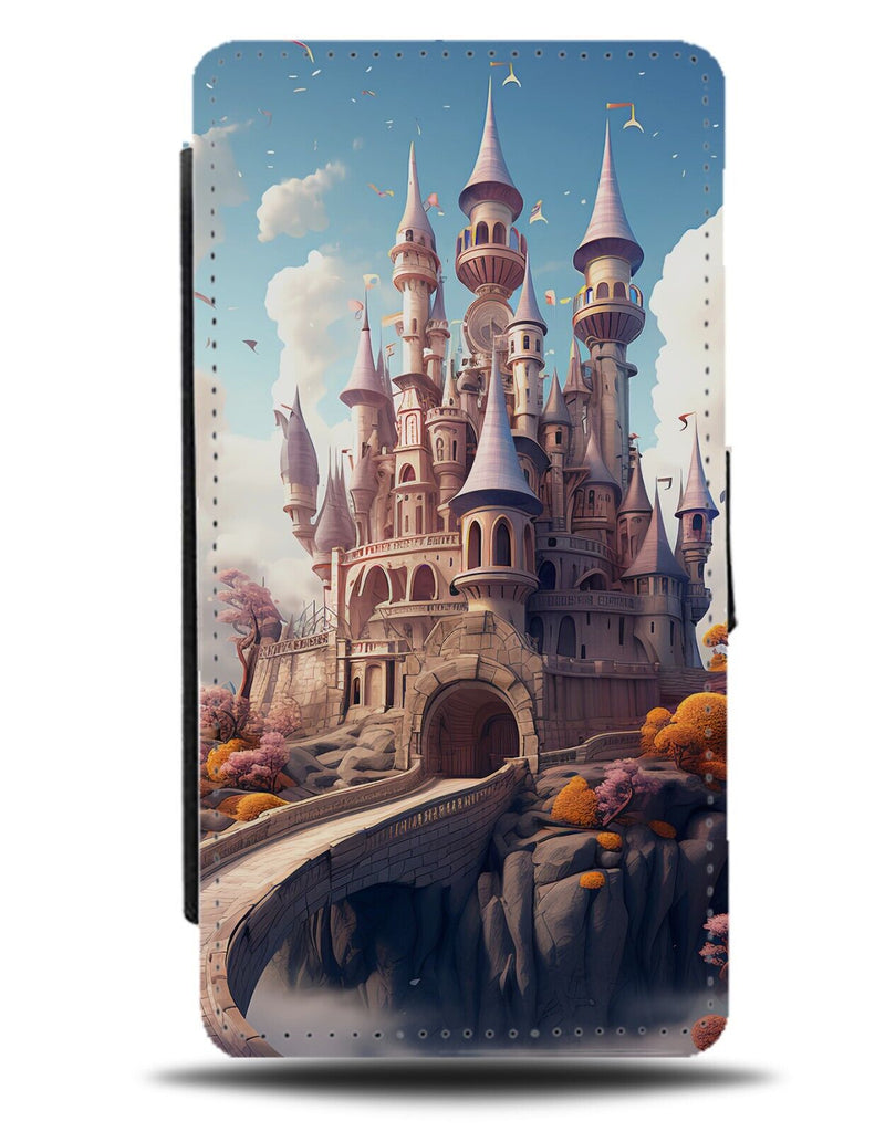 Storybook Fairytale Princess Castle Flip Wallet Case Princesses Classic DA15
