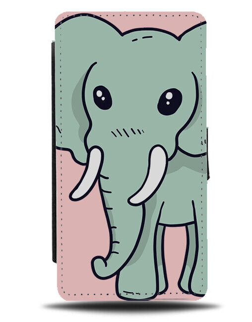Sad Elephant Face Phone Cover Case Cute Elephants Animation Eyes J309