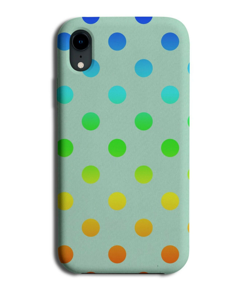 Mint Green and Multicoloured Polka Dot Phone Case Cover Dots Multicolour i459
