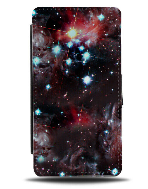 Flamboyant Stars In The Sky Flip Wallet Case Funky Painting Design Picture G382