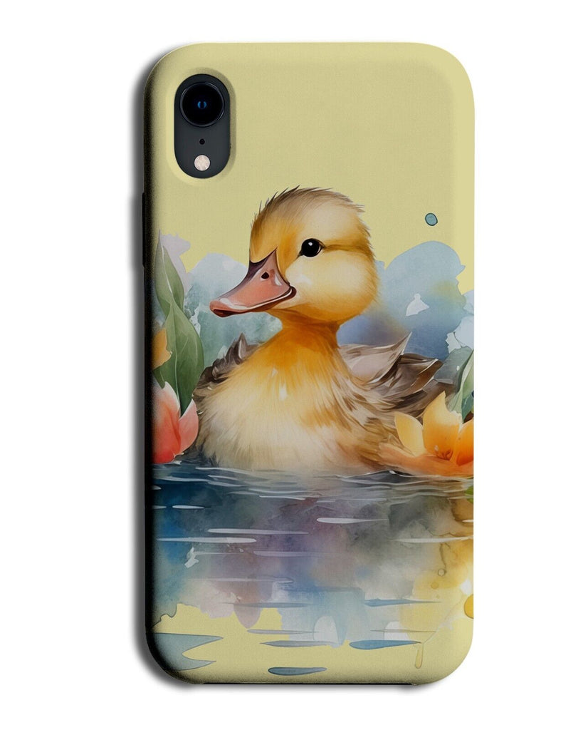 Yellow Swimming Duck Phone Case Cover River Water Novelty Art Rubber Ducks DC30