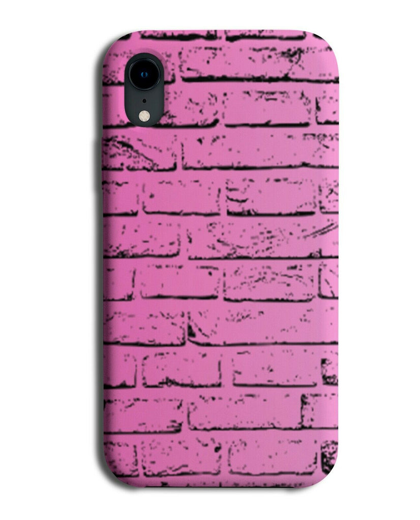 Hot Pink Brick Wall Phone Case Cover Bricks Girls Urban Design Pattern B615