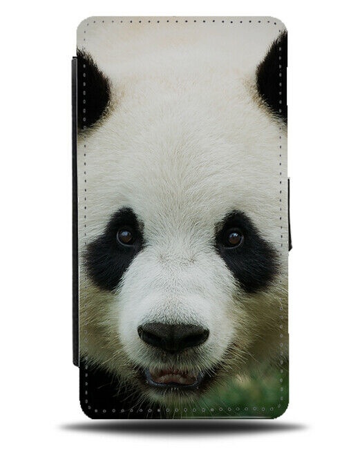Funny Panda Close Up Flip Wallet Case Giant Pandas Bear Face Image Pic G934