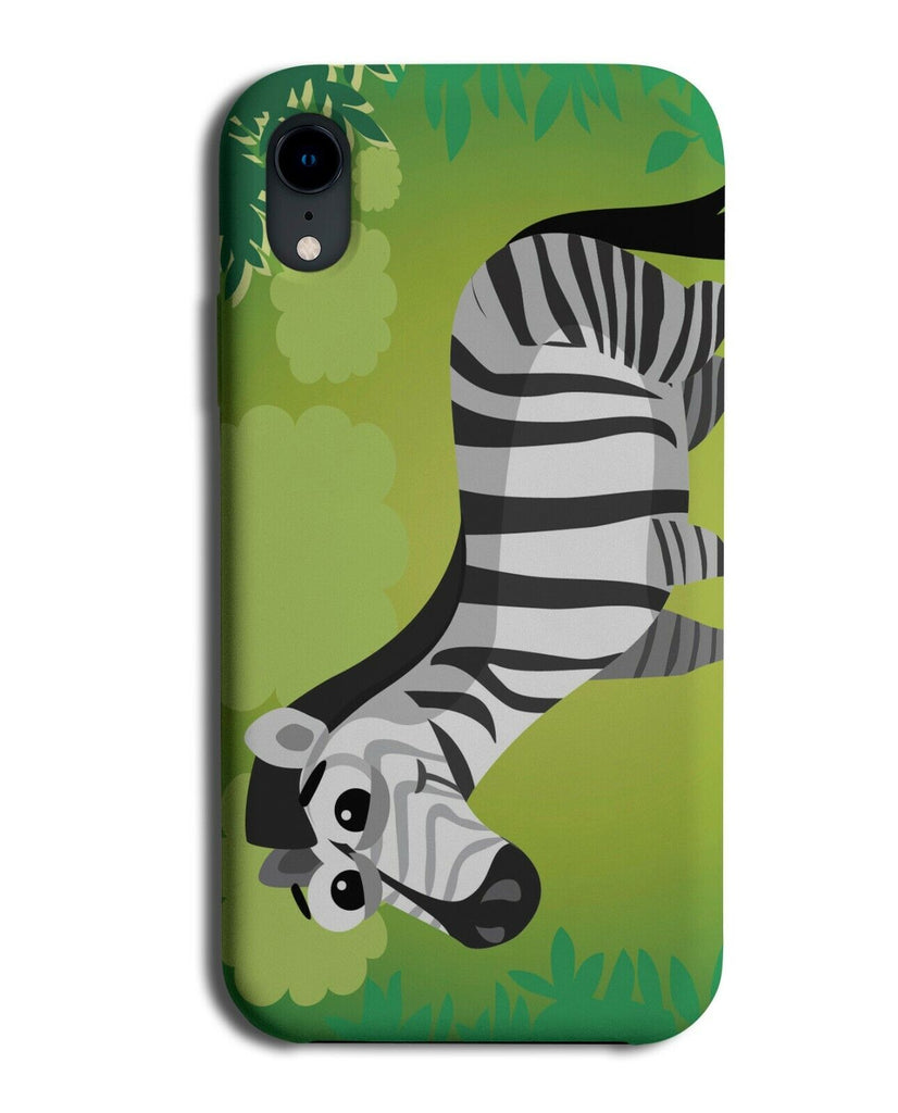 Zebra Cartoon With Large Eyes Phone Case Cover Big Illustration Zebras K476