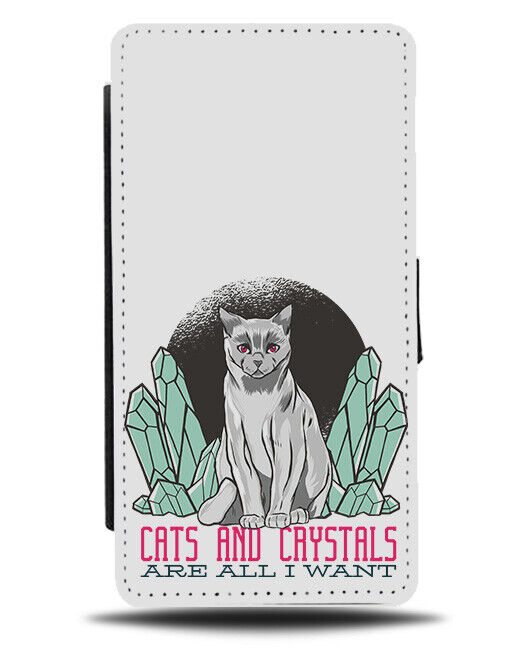 All I Want Is Cats and Crystals Phone Cover Case Cat Crystal Cartoon Gems J107