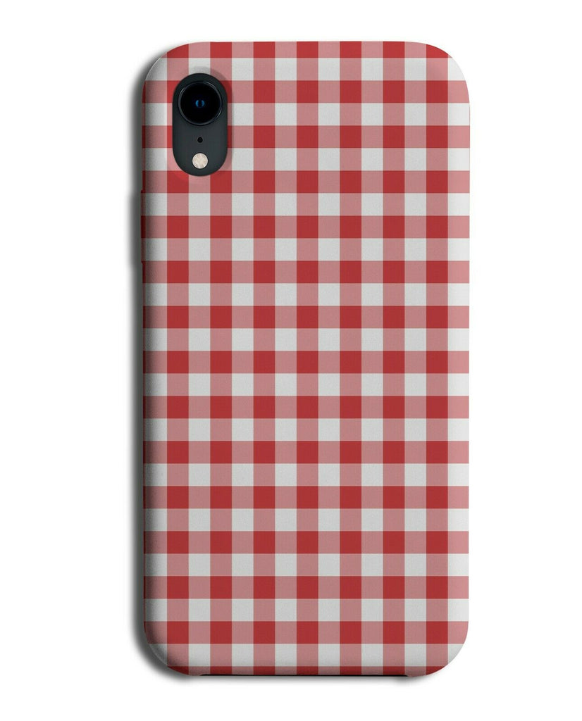 Red and White Picnic Pattern Phone Case Cover Picnics Chequered Squares G786