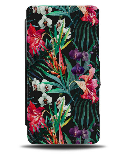 Exotic Flowers Gladiolus Painting Print Flip Wallet Case Floral Tropical G961