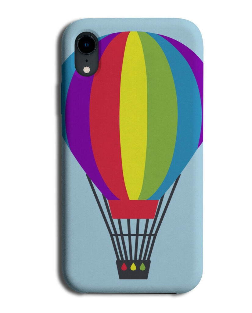 Rainbow Hot Air Balloon Phone Case Cover Cartoon Picture Multicoloured K199