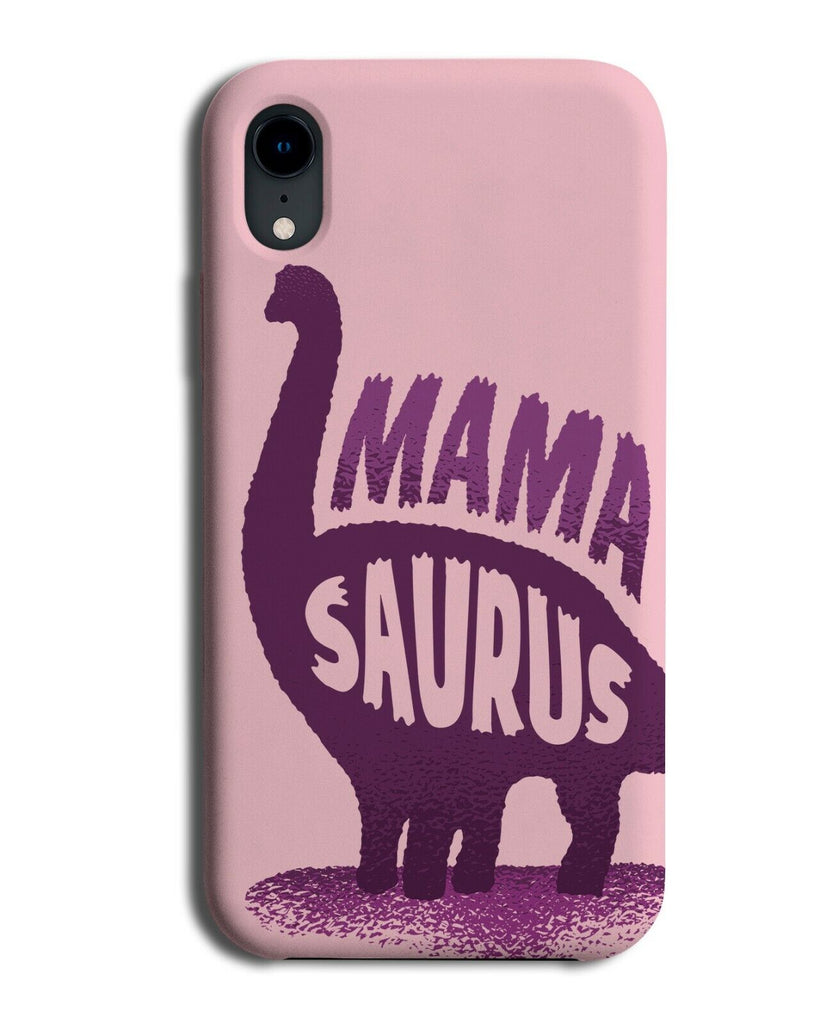 Mummy Dinosaur Phone Cover Case Mamasaurus Pregnant Pregnancy Design J223