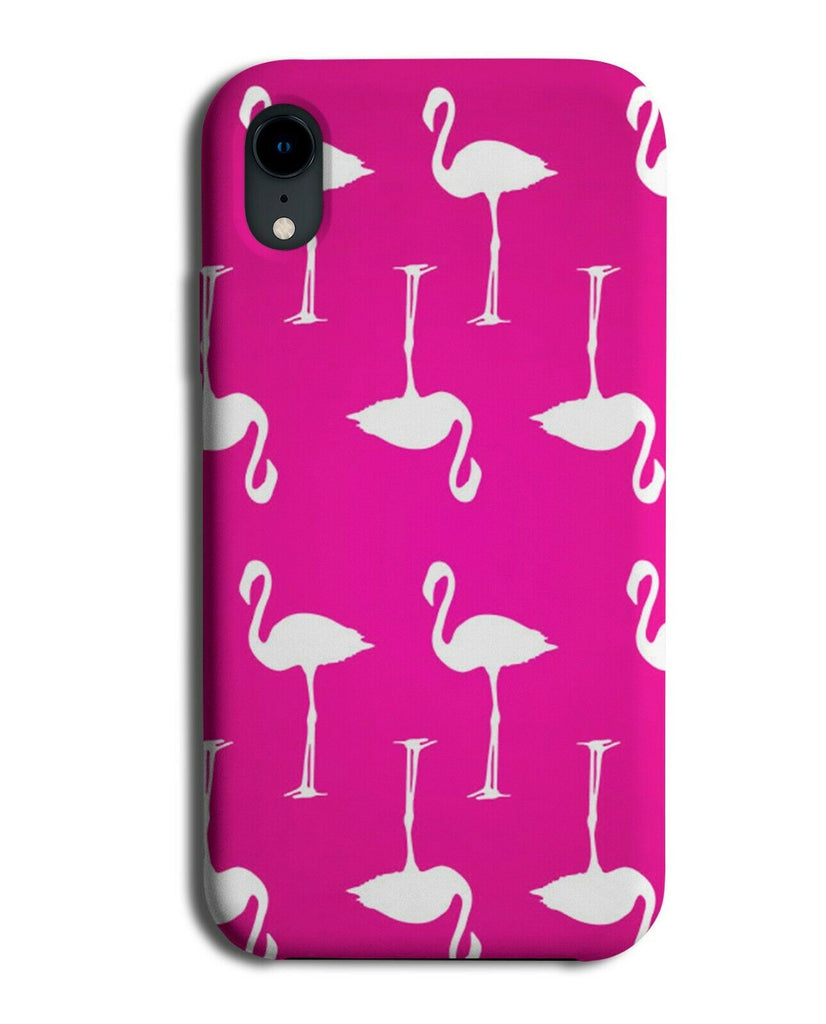Hot Pink and White Flamingo Phone Case Cover Flamingos Pattern Design B788