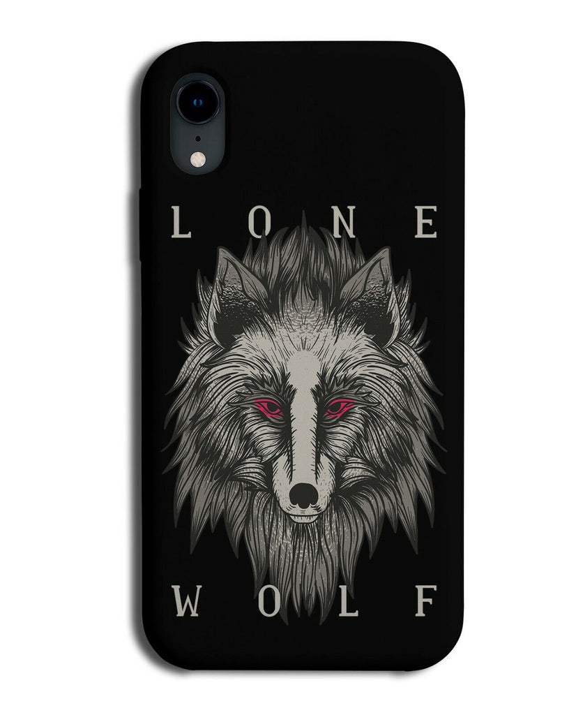 Lone Wolf Phone Case Cover Loner Wolves Head Face Antisocial Anti Social K456