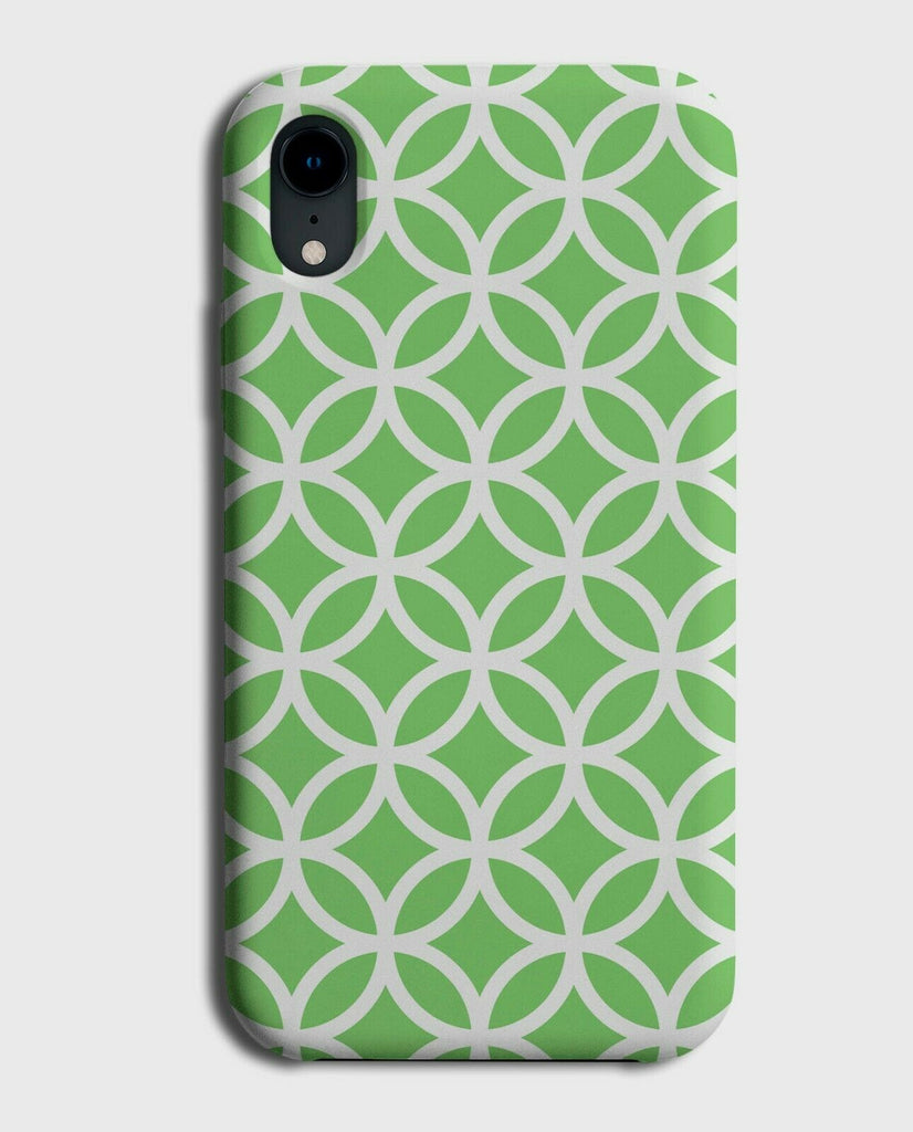 Green Coloured Geometric Shapes Phone Case Cover Pattern Mosaic Shape G481