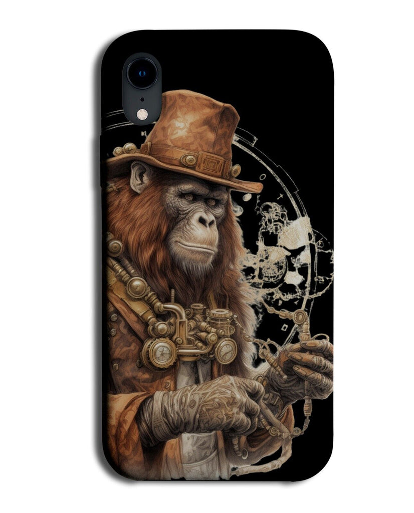 Steam Punk Orangutan Phone Case Cover Ape Steampunk Theme Style Orangutans DG04