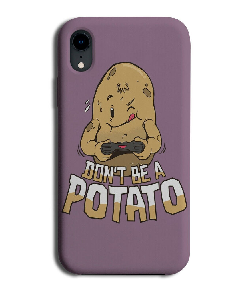 Potato Lazy Gamer Phone Case Cover Couch Cartoon Video Games Gaming J422