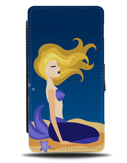 Blonde Mermaid Flip Wallet Case Mermaids Blondes Haired Hair Majestic J736