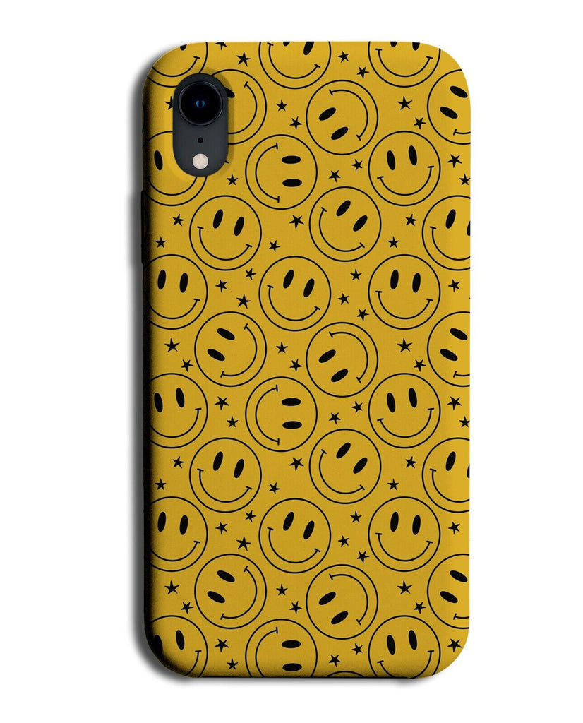 Yellow Smileys Phone Case Cover Smiley Faces Design Pattern Face Head Heads BB47