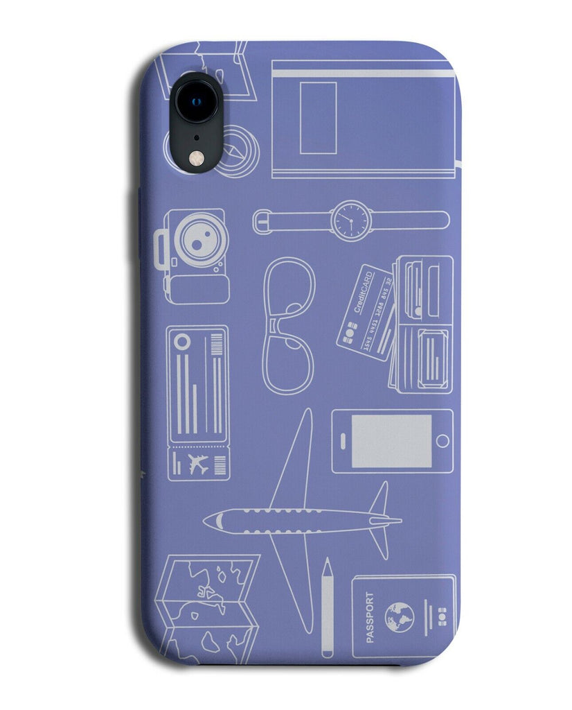 Airport Travel Scanner Phone Case Cover Traveling Elements Items Tour K862