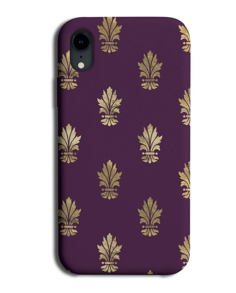 Dark Purple and Gold Fashionable Style Phone Case Cover Fashion Patterned G222