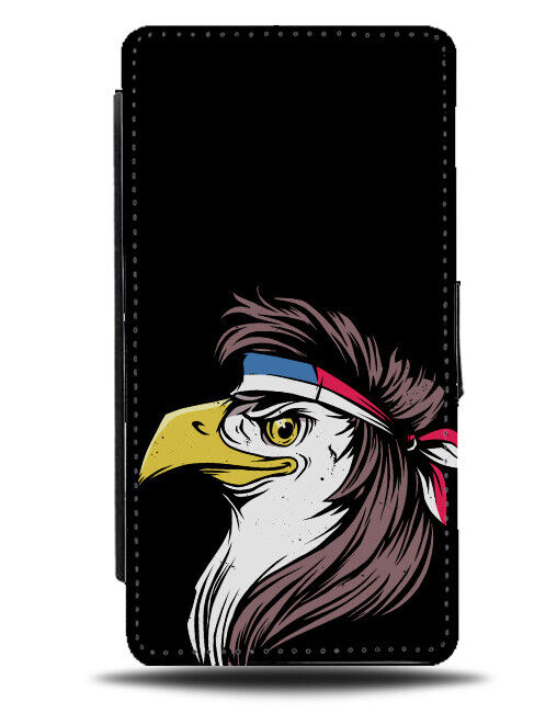 Funny American Eagle Mullet Flip Wallet Case Eagles America USA Wig K378