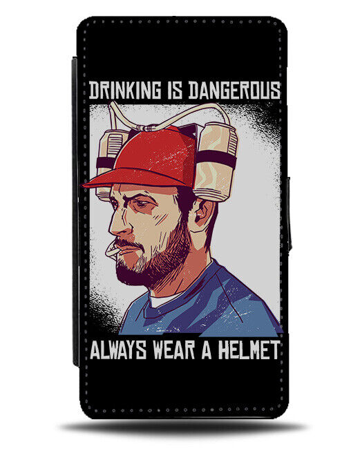 Drinking Helmet Flip Wallet Case Funny Drunk Can Cans Holder Cup Gift J027
