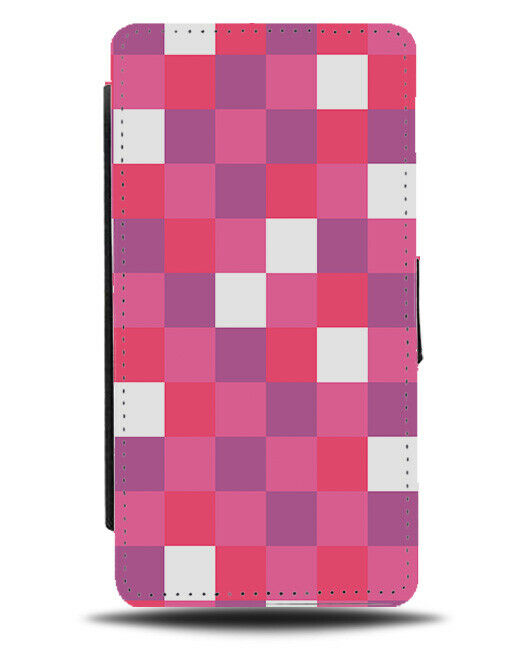 Pink Shades Pixelated Pixel Flip Wallet Case Pixels Girls Girly Squares G505