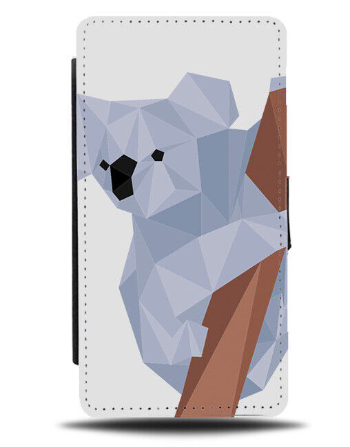 Geometric Koala Bear Flip Wallet Case Shapes Shaped Abstract Squares J672
