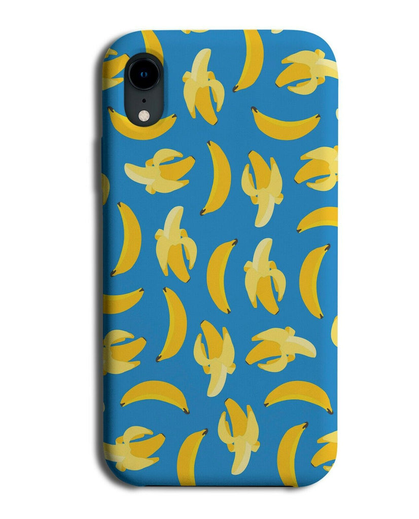 Cartoon Bananas Phone Case Cover Banana Blue and Yellow Vintage Print F067