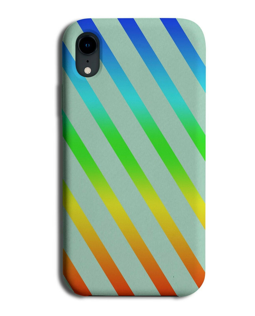 Mint Green and Multicoloured Stripes Pattern Phone Case Cover Striped i871