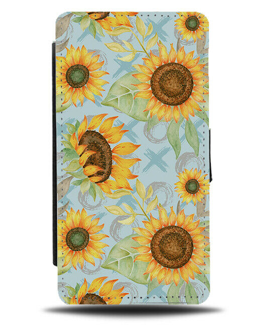 Summer Sunshine Sunflowers Flip Wallet Case Sunflower Petals Sun Flower F940
