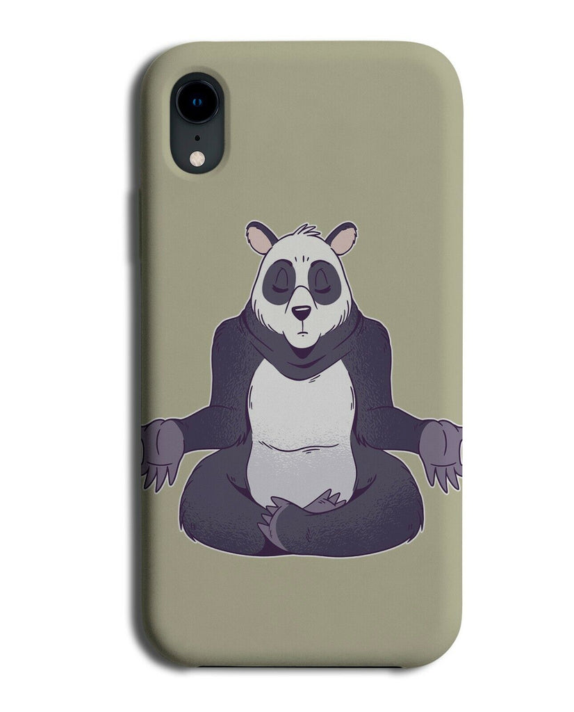 Yoga Panda Phone Case Cover Posing Pose Sitting Down Mediating Animal J895