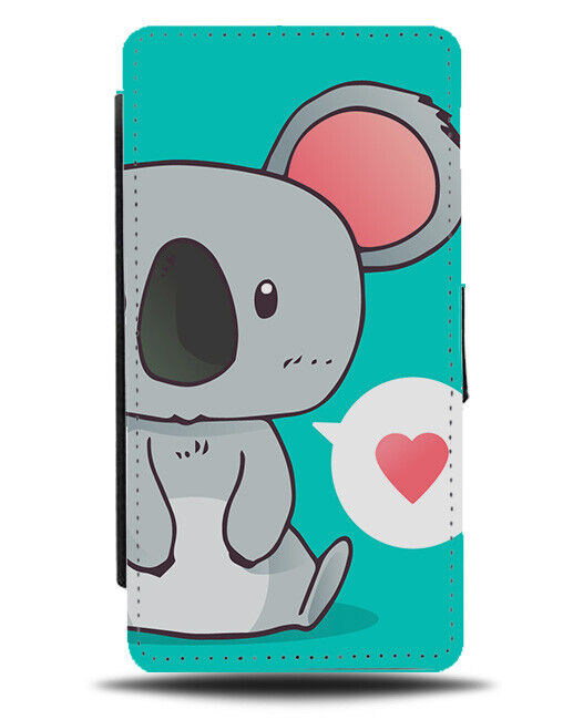 Loved Up Koala Flip Wallet Case Romantic Romance Koalas Bear Bears Cartoon J676