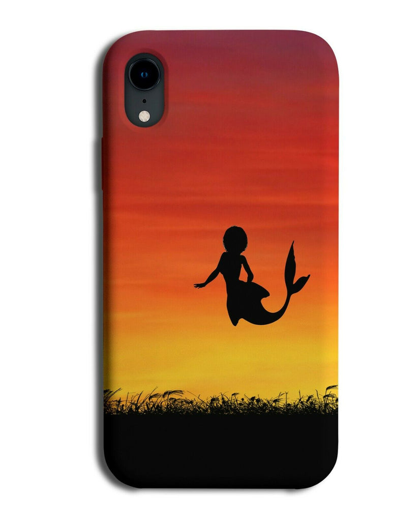 Mermaid Silhouette Phone Case Cover Mermaids Sunset Sunrise Photo i248